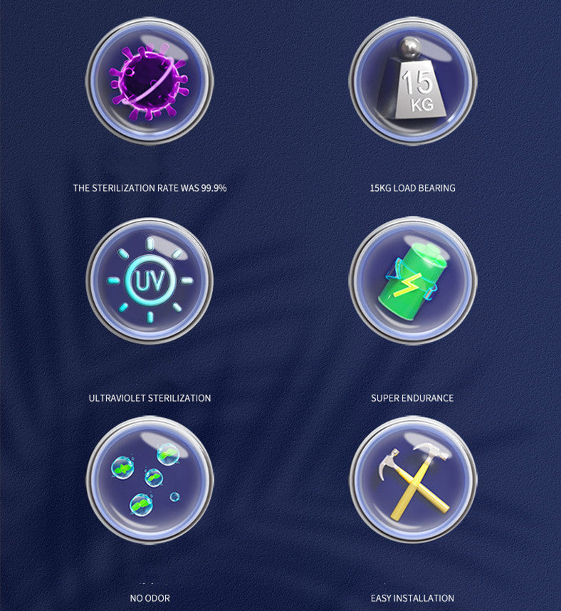 Sterilizer Wall Suction Toothbrush Towel Rack