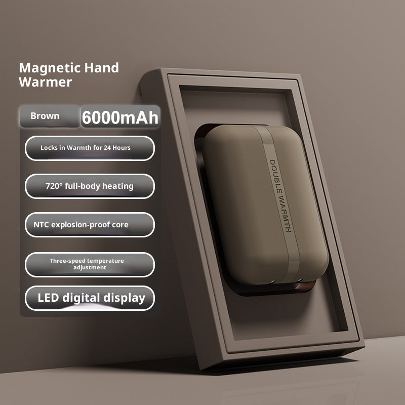 Magnetic Split Charging Two-in-one Portable Portable Fans Hand Warmer