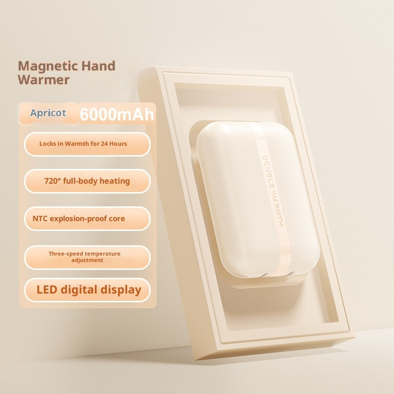 Magnetic Split Charging Two-in-one Portable Portable Fans Hand Warmer